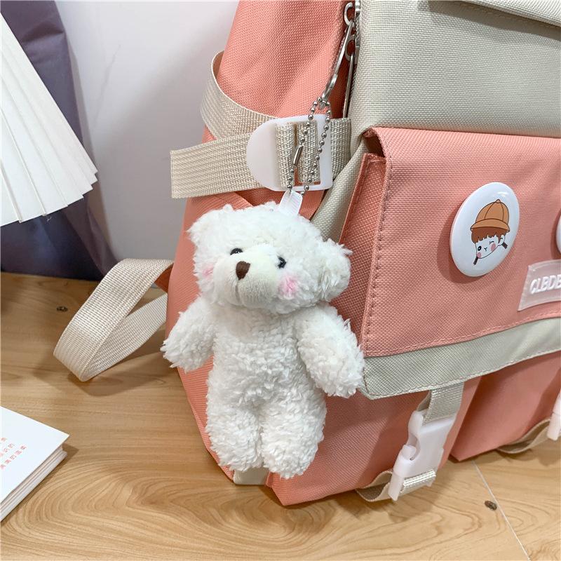 

Школьный рюкзак Рюкзак для ученика средней школы женский трендовый новый Юаньсу рюкзак для студентки из пяти предметов модный студенческий наплечный рюкзак