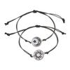 Glow In the Dark Butterfly Sun Moon Rope Bracelets for Women Couples Matching Bracelet Friendship Luminous Jewelry Adjustable