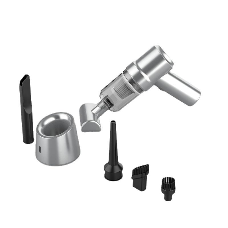 High-Power Handheld Car Vacuum & Dust Blower with Wireless Charging