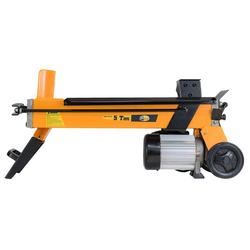 LS5T 5-Tonnen 1500 Watt Elektrischer Holzspalter Tragbarer Holzschneider Gelb 43,11"x13"x20,28