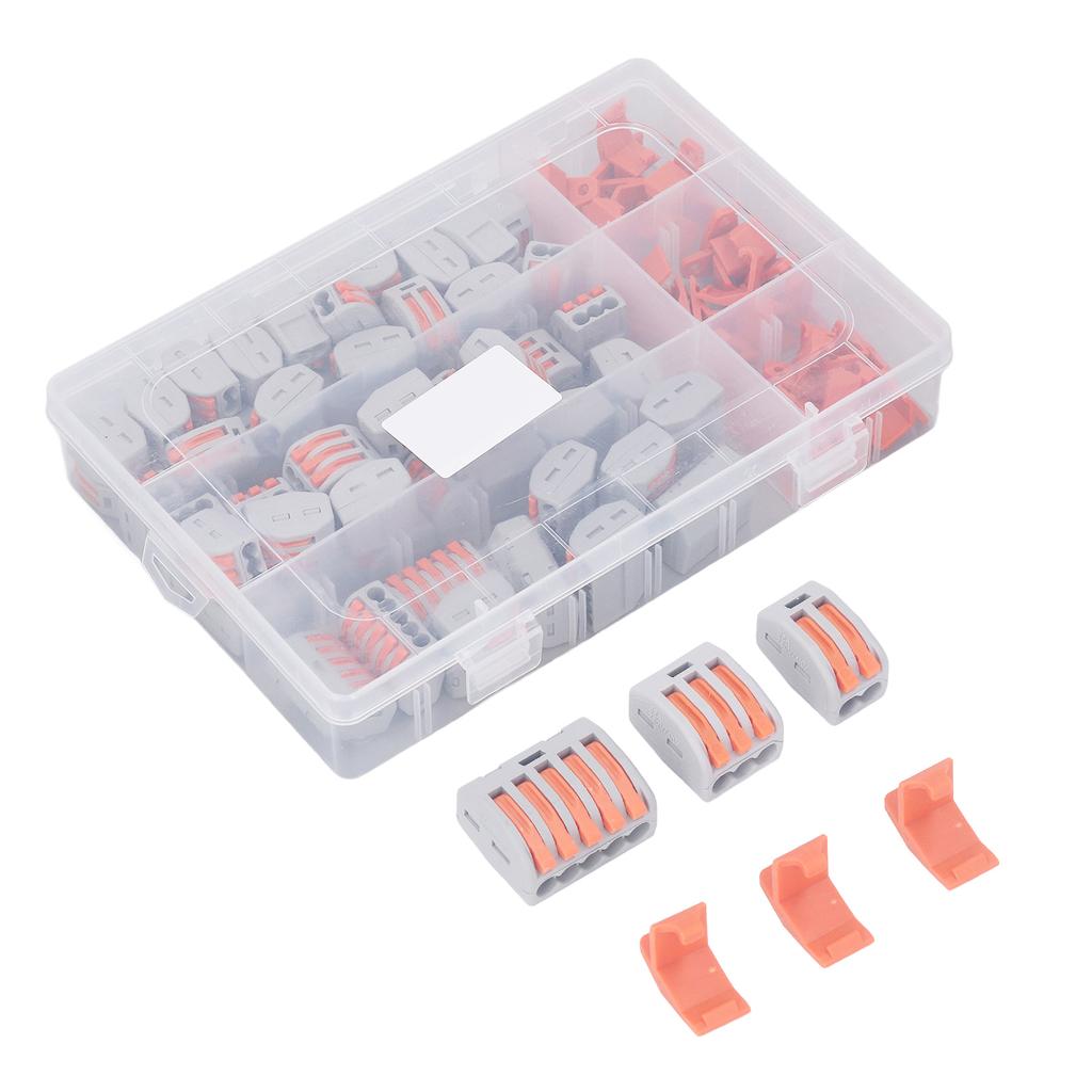 Press Type Wire Connectors Compact Splicing Terminal Assortment Kit Quick Connect Electrical