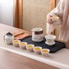 Ink and wash Guochao travel tea set, a pot of three four or six cups, express outdoor portable gift box storage set, high-end gifts.