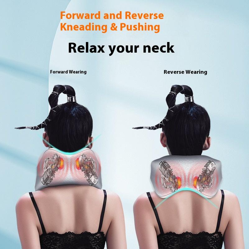 Rechargeable cervical massager U-shaped pillow neck protector Human hand shoulder and neck massager