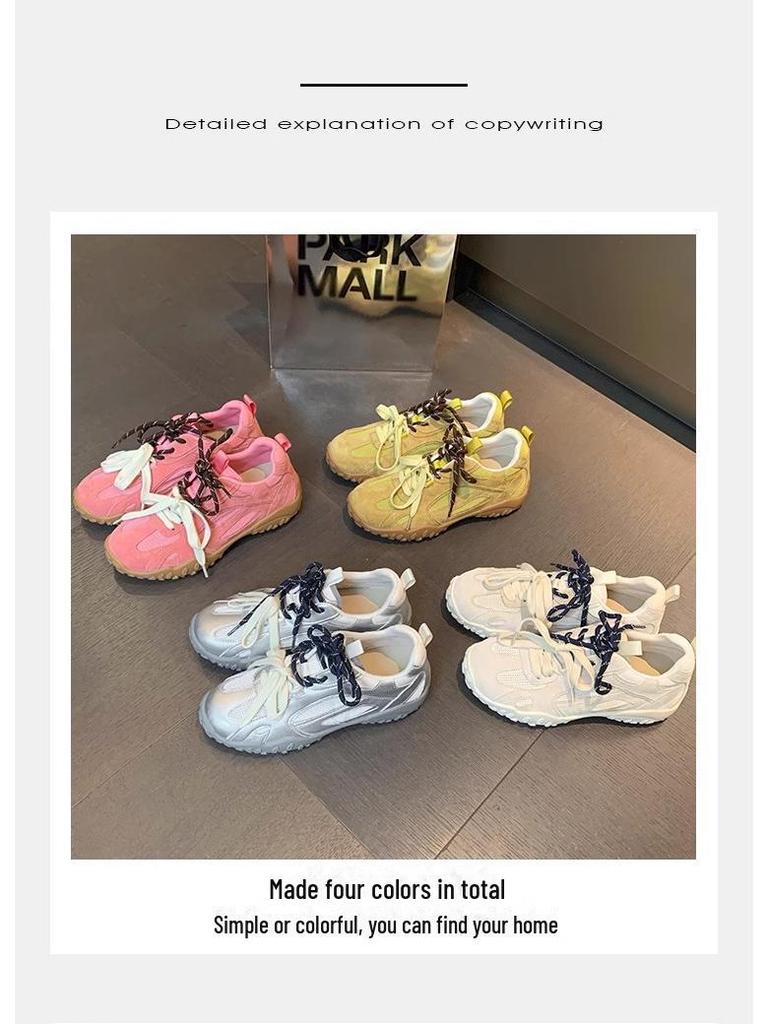 Trauben-Mamas Sommerstil Erhöhte Weichboden-Mesh-Sneaker