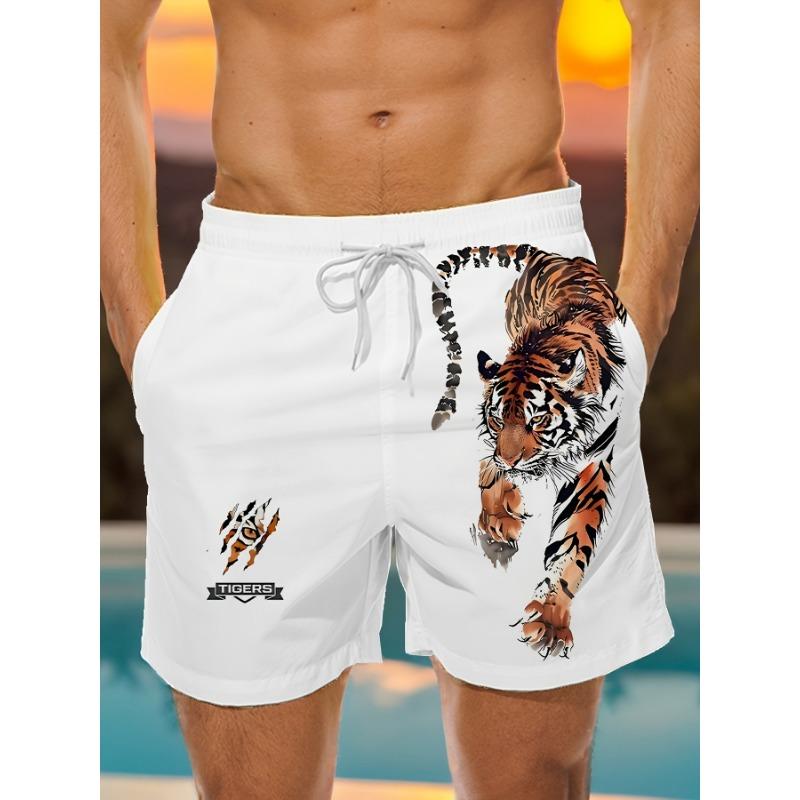 Tiger Descending Mountain Cool Shorts Personalized Creative Novelty COOL Summer Street Beach Casual Pants M