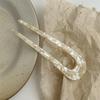 Elegant U-Shaped Acetate Hairpin for Women - High-End, Classic Large Hair Stick for Updos, Modern Design