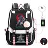 Ghost Extermination Surrounding Animation Schoolbag Large Capacity with Usb Academy Wind Junior High School Student Casual Backpack