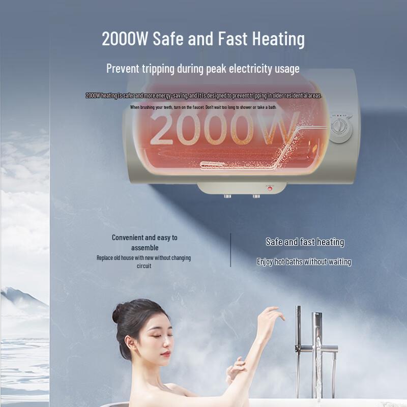 Midea F60-20JDPro 60L Level 1 Energy Efficient Storage Water Heater CN plug (adapter included)