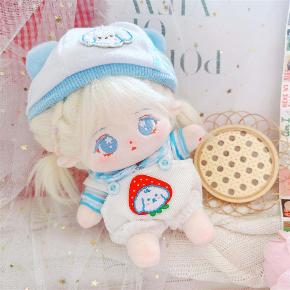 Strap Pants Cotton Doll Suit Dress Up Plush Dolls Clothes Cotton Doll Clothes Set  Children's Gift