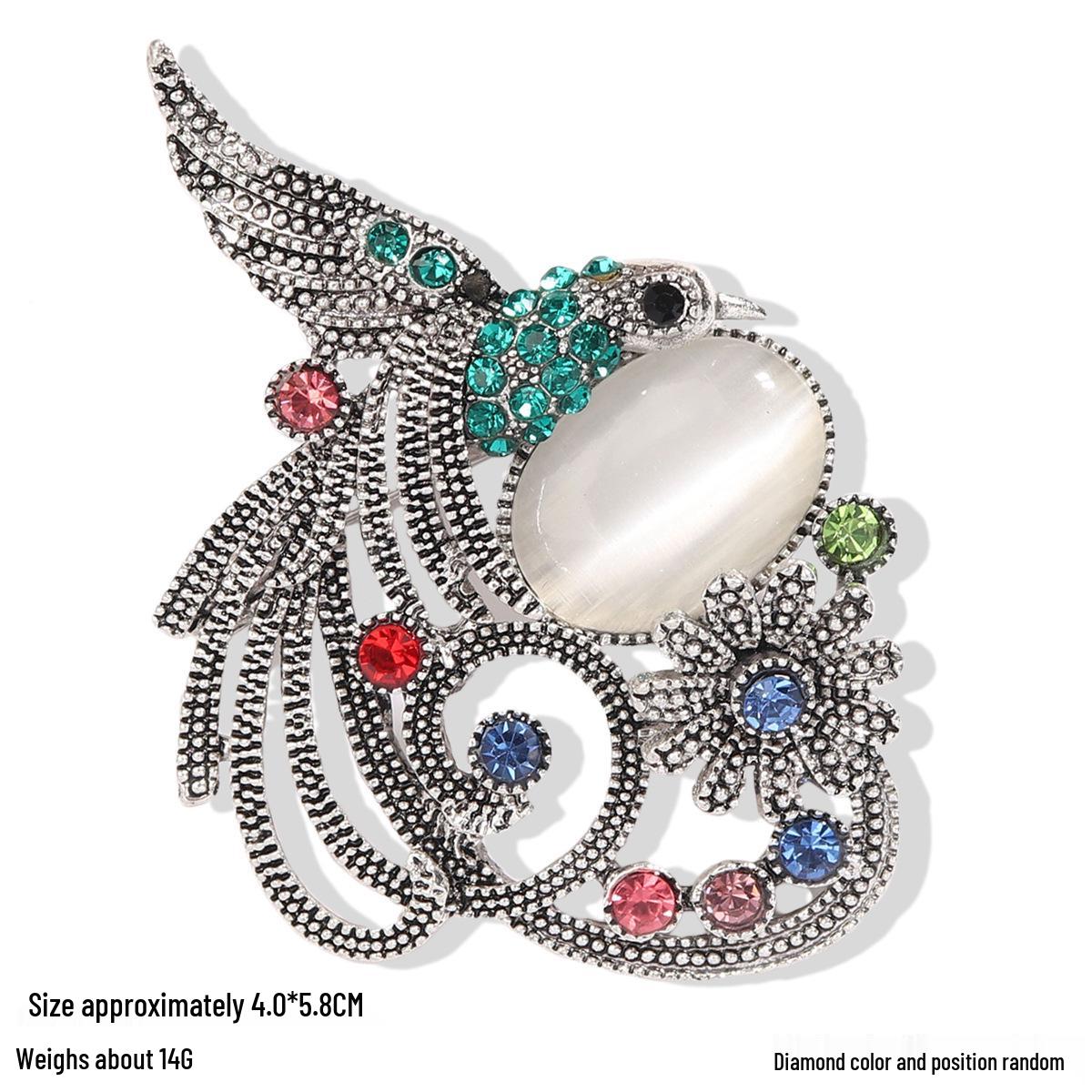 

Брошь Феникс Павлин Сова: Элегантная женская булавка-корсаж