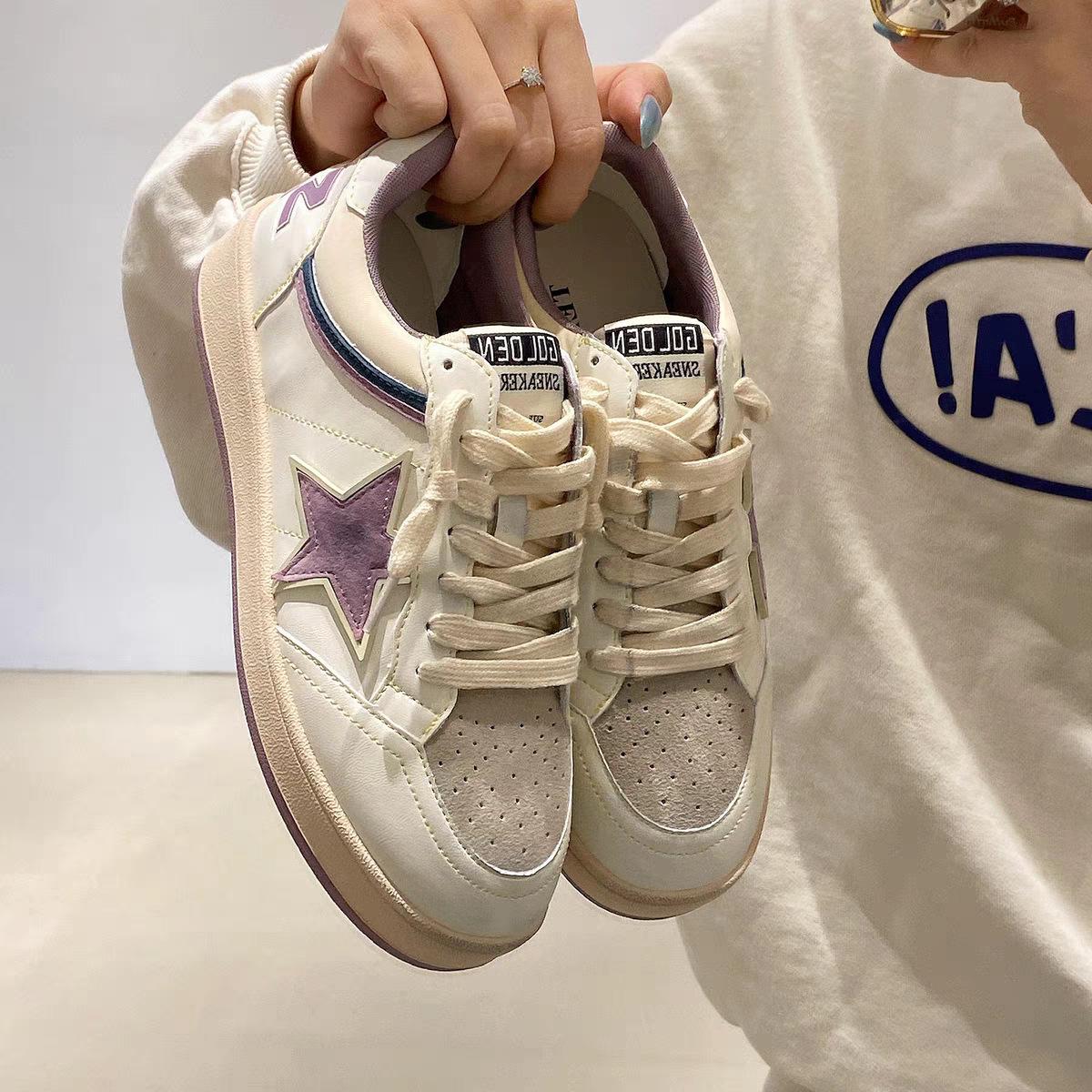 

Американские ретро-туфли для сноуборда в стиле Star Board, женские, 2025, новые, удобные и дышащие, повседневные, спортивные, тренировочные туфли для моральных тренировок 38 фиолетовый