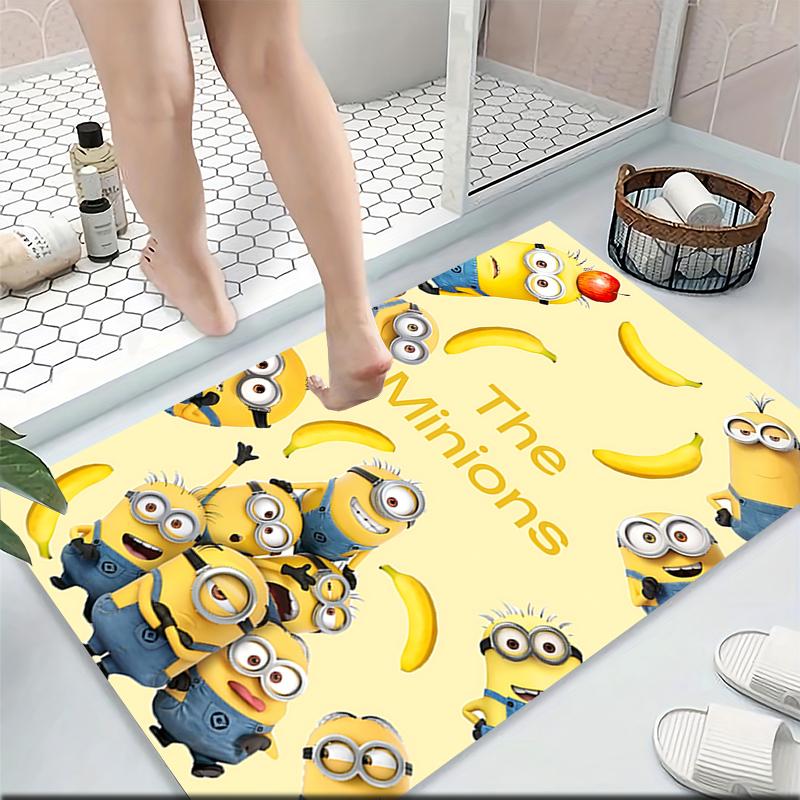Minions Bananas Adventure Carpet Rug Soft Washable Antislip Home Living Room Sofa Mats Personalized Christmas Rug