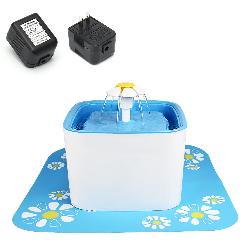 2.5L Super Quiet Pet Water Dispenser Automatic Electric Water Fountain with Filter for Dogs, Cats