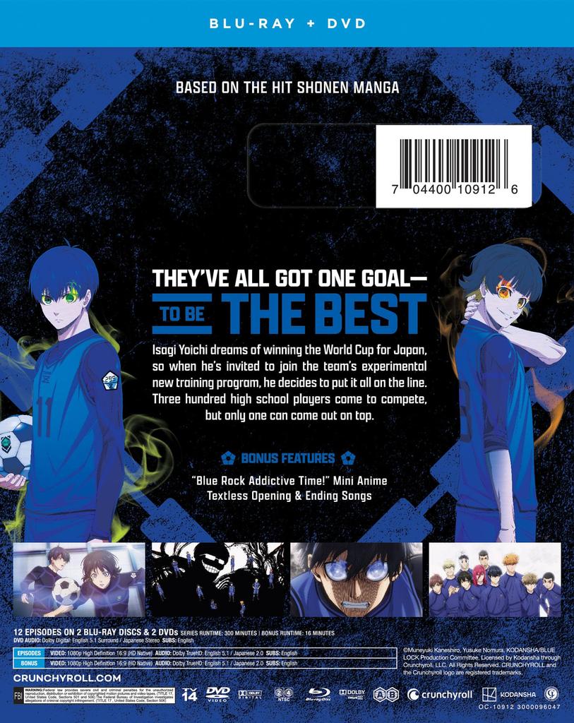 Season 1 Part 1 BLUELOCK - Blu-ray+DVD
