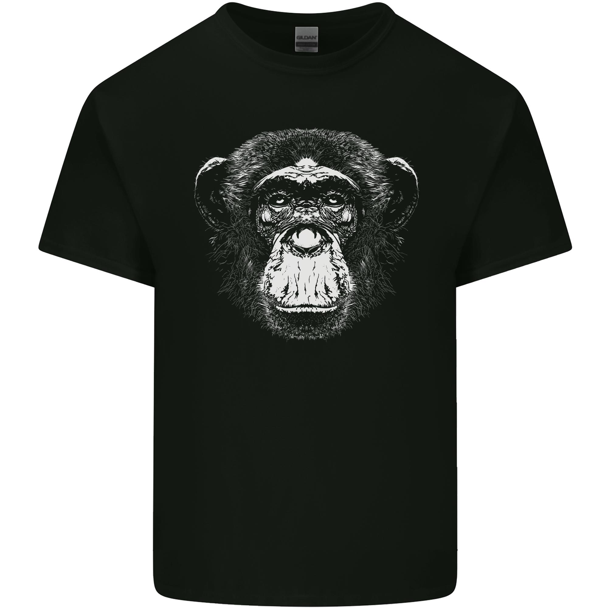 Monkey Face Chimpanzee Unisexs Light Cotton TShirt S