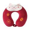 Cartoon U-Shaped Pillow Memory Foam Pillow Core Neck-Protecting Pillow for Airplane Car Travel Portable Office U-Shaped Pillow