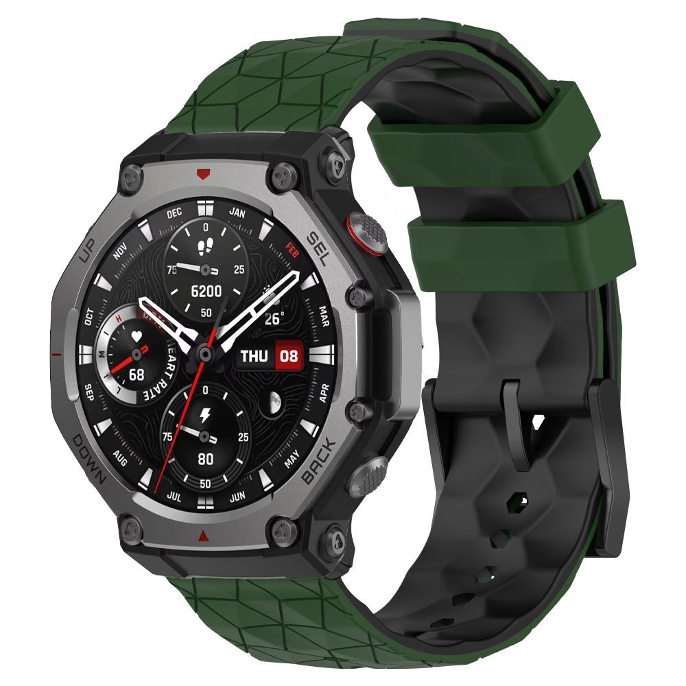Szilikon szíj Amazfit T-Rex 3 okosórához Sport csere csuklópánt Amazfit T rex 3-hoz Futball mintás karkötő Correa