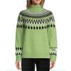 Women's Slim Fit Color Block Knitted Pullover Sweater for Fall and Winter
