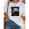 Women's Large Size Printed Round Neck Short Sleeve T-shirt Comfortable Casual Top In European Style