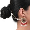 Bohemian Retro Ethnic Pearl Tassel Earrings for Women