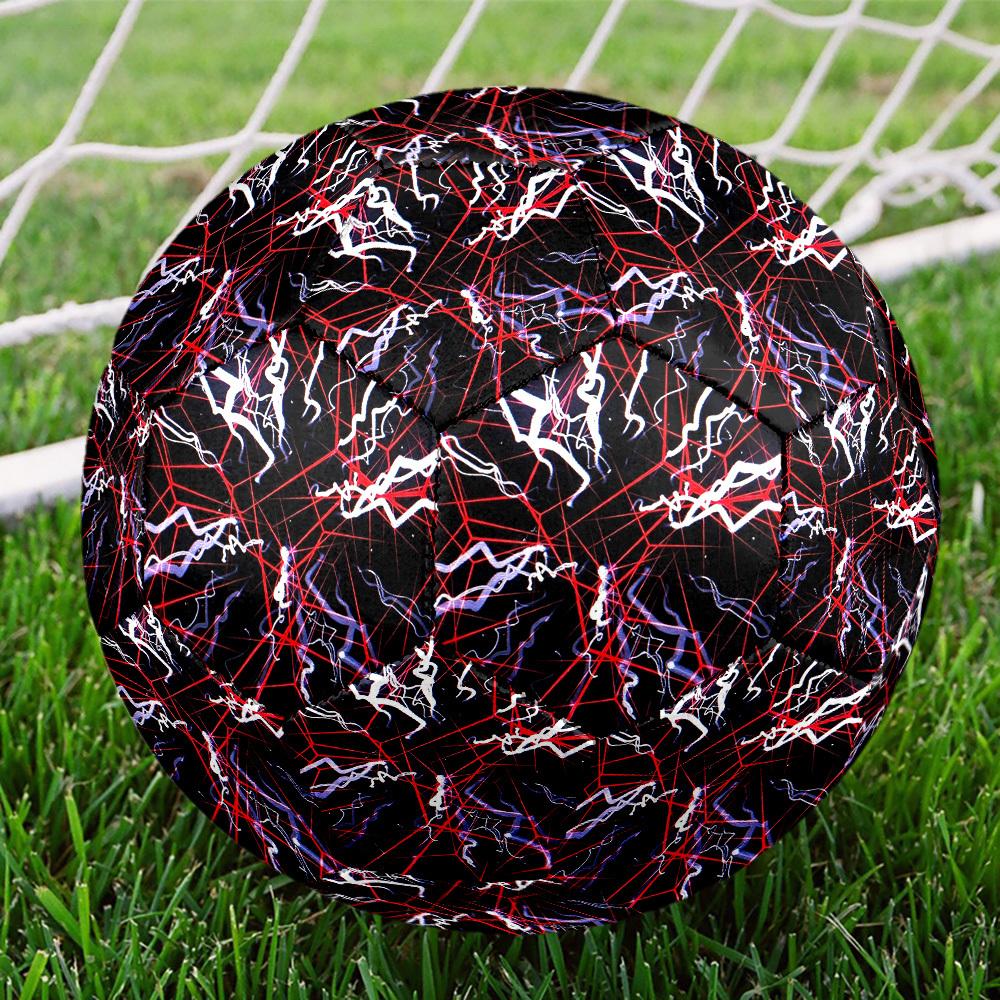 1pc Neon Web Patterns Size 5 Soccer Ball Professional Match Training Football Indoor &Outdoor Sports Ball Lightweight Durable c6542