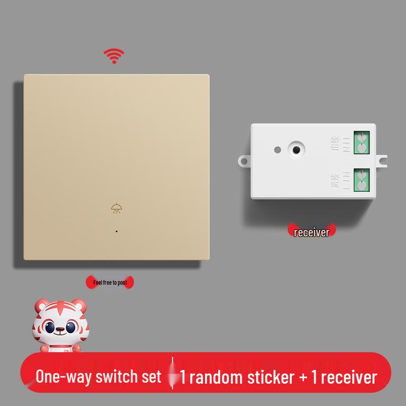 Smart Wireless Double Control Light Switch - No Wiring Needed, 220V Remote Master-Slave System