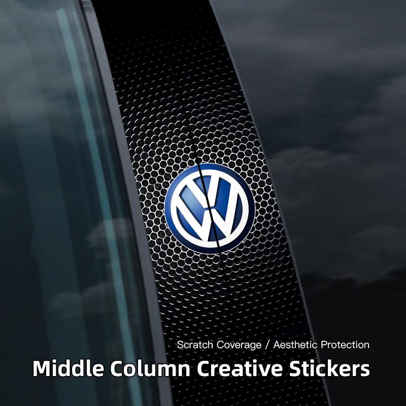 2026 Horké Pro Volkswagen VW 2ks Samolepky na střední sloupek auta Dekorativní samolepky na B sloupek Pro VW Atlas Jetta Touareg Variant Golf Po