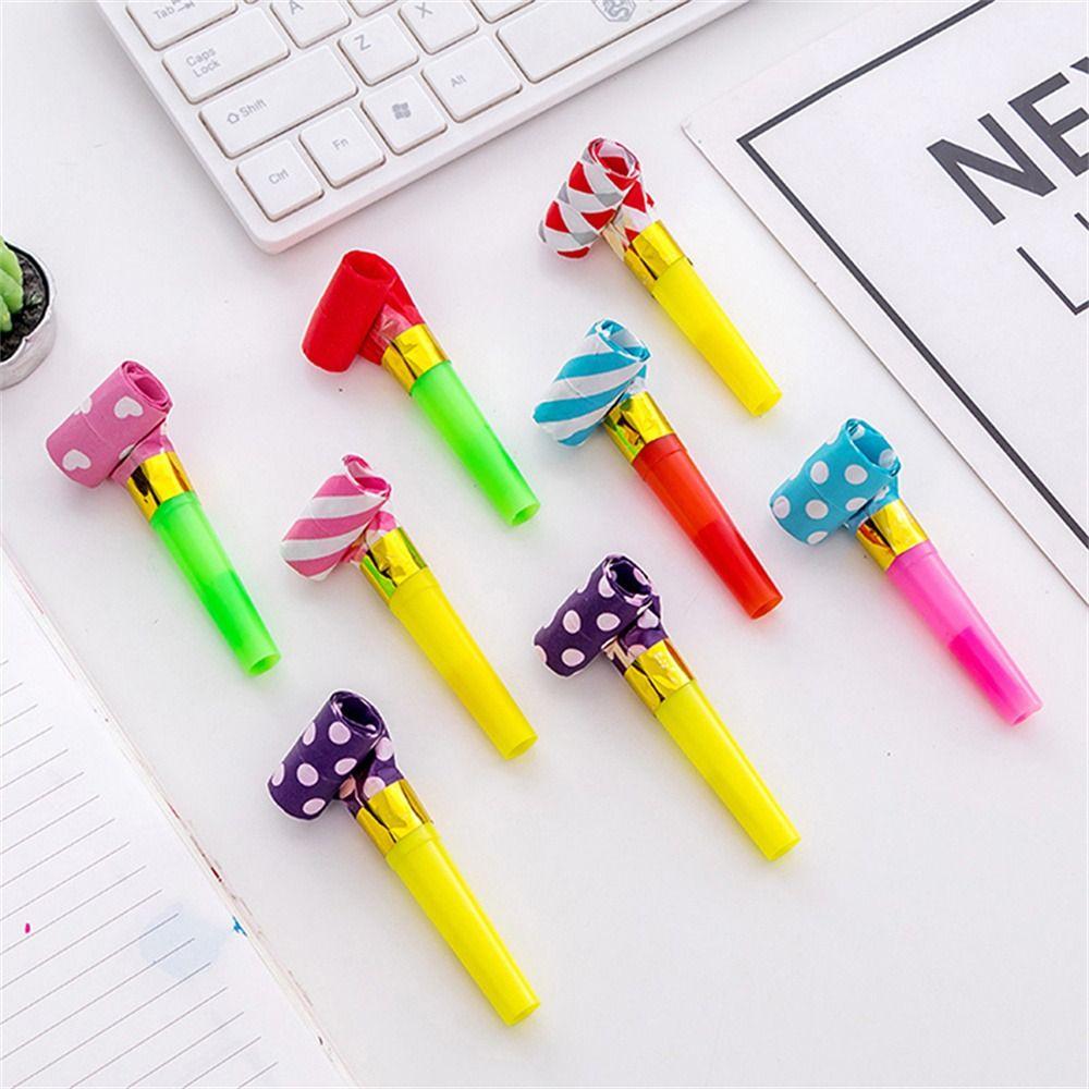 Colorful Kids Toy Horn Whistle For Children Noise Maker Toys Whistle Blowouts Whistles Party Blower