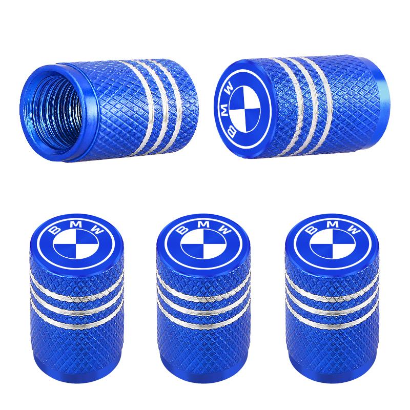 D5FG-97 4pcs Car Wheel Tire Valve Caps laser Wheel Tire Stem Valve Cap Covers For BMW E90 E91 E92 E93 X1 X3 X5 X6 X7 Accessories FLUTW1