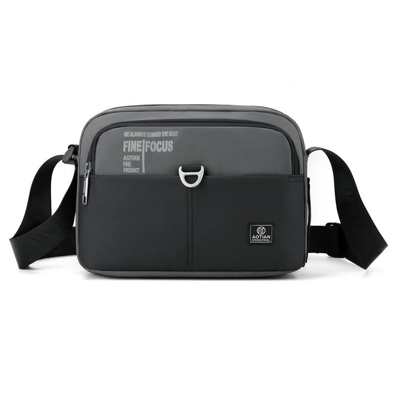 

Уличная мужская наплечная сумка Оксфордская сумка через плечо серый