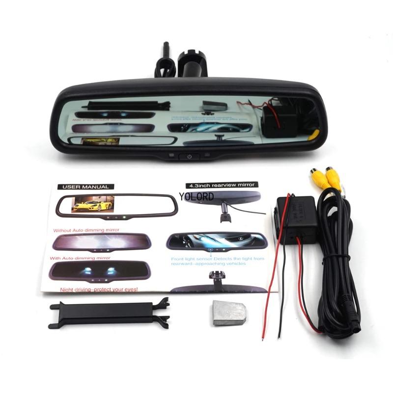 Auto 4,3 Zoll Spiegel Bildschirm Rückspiegel HD Screen Monitor Auto Dimmen Front View Kamera TFT LCD Monitor