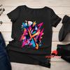 Abstract Graphic T-Shirt: Vivid Art, Unisex Summer Tee