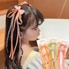 2Pcs  Korean Ribbon Bow Braid Hair Hair Pin Girls Sweet Princess Tassel Bow Barrettes Headwear Girls Kids Hair Accessories