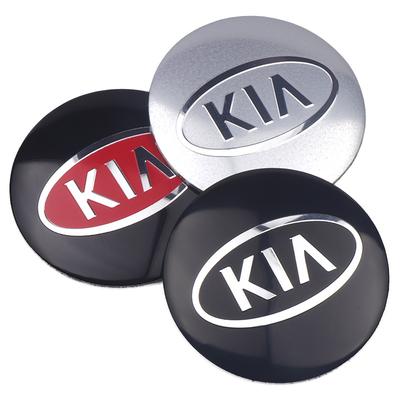 2026 Autocollant de Roue de Voiture Chaud 4 Pièces Cache-Moyeux de Roue de Voiture Autocollant Logo Insigne KIA Cache-Jante Emblème Décalcomanie Pour KIA Ceed Sorento K5 Rio Sp