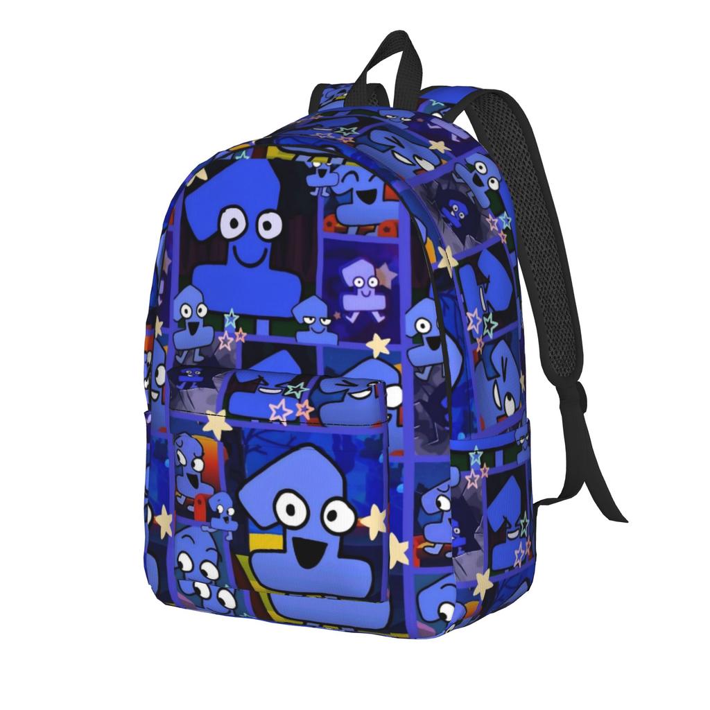 Ein BFDI Amerikanischer Animierter Rucksack für Damen Herren Lässiger Studenten Wander Reise Tagesrucksack Laptop Computer Umhängetasche Langlebig