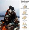1pc Skulls Flames Lightweight Flannel Blanket, Comfortable and Warm Blanket, for Office and Camping Sofa Bed, Livingroom189