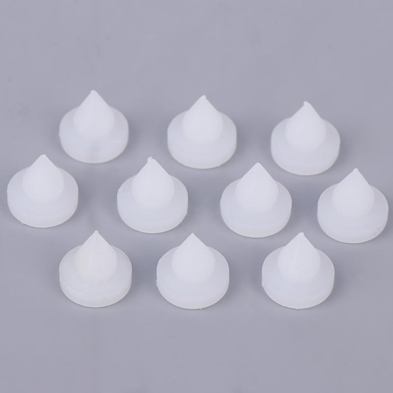 10/50Pcs White Brake Clutch Pedal Stop Pad Brake Switch Limit Pad Pedal Rubber Buckle Plastic Material Automotive Parts