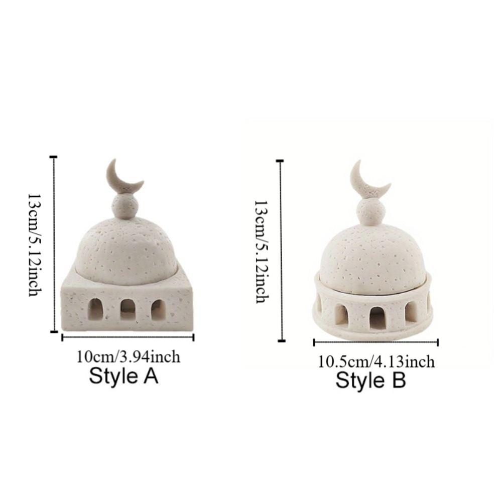 Resin Ramadan Aromatherapy Cup Architectural Style Crescent Aromatherapy Burner  Tea Table