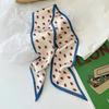 High-Grade Light Blue Series Silk Scarf for Women, Aesthetic Boho Hair Scarf Wrap, Party Holiday Beach Weekend Unique Chic