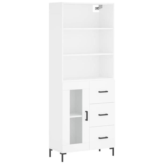 VidaXL Highboard White 69.5x34x180 Cm Engineered Wood 3189509