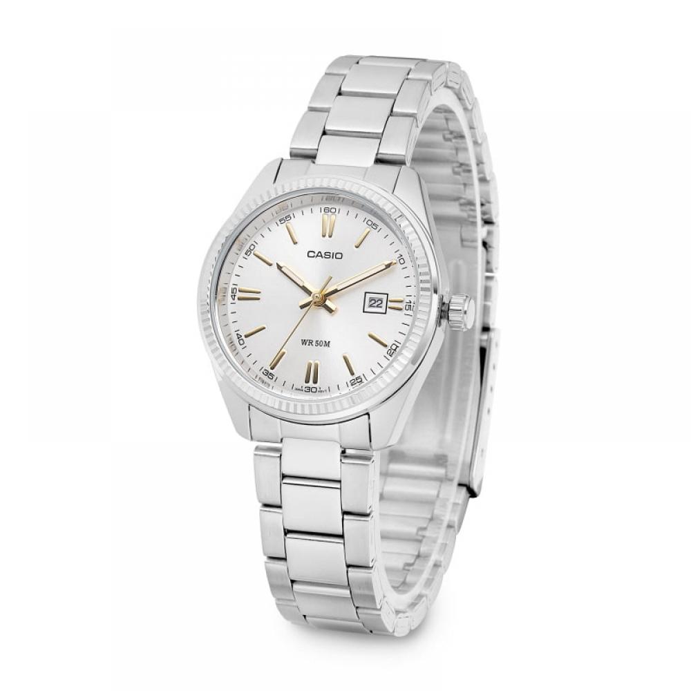 Casio Ltp 1302d 7a2vdf Ltp 1302d 7a2 Analog Sat Student Female Metal Watch