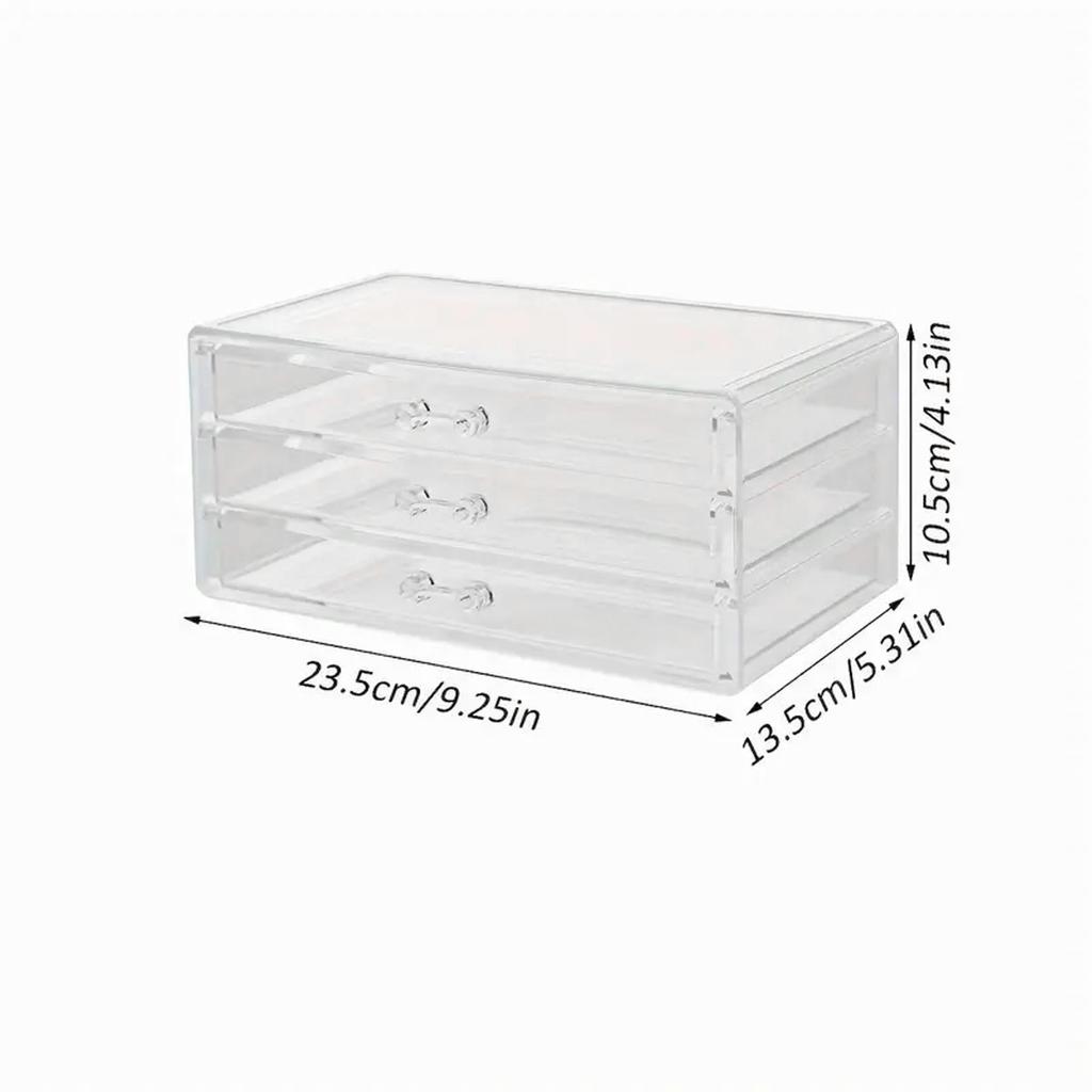 1pc,Nail polish storage box, nail polish display box, transparent multi-layer storage rack, cosmetics, lipstick, jewelry storage