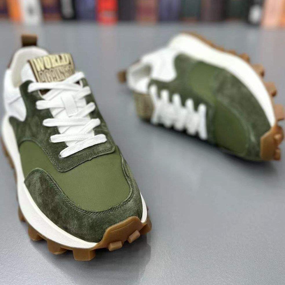 Men's shoes 2025 autumn new fashion versatile trend niche non-slip dad soft-soled youth sports and leisure shoes