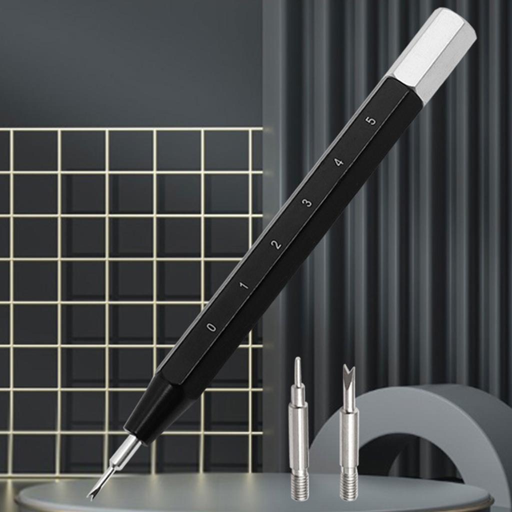 Watch Band Removal Tool with Scale Measurement Durable Carbon Steel Construction for Leather or Metal Watch Bands