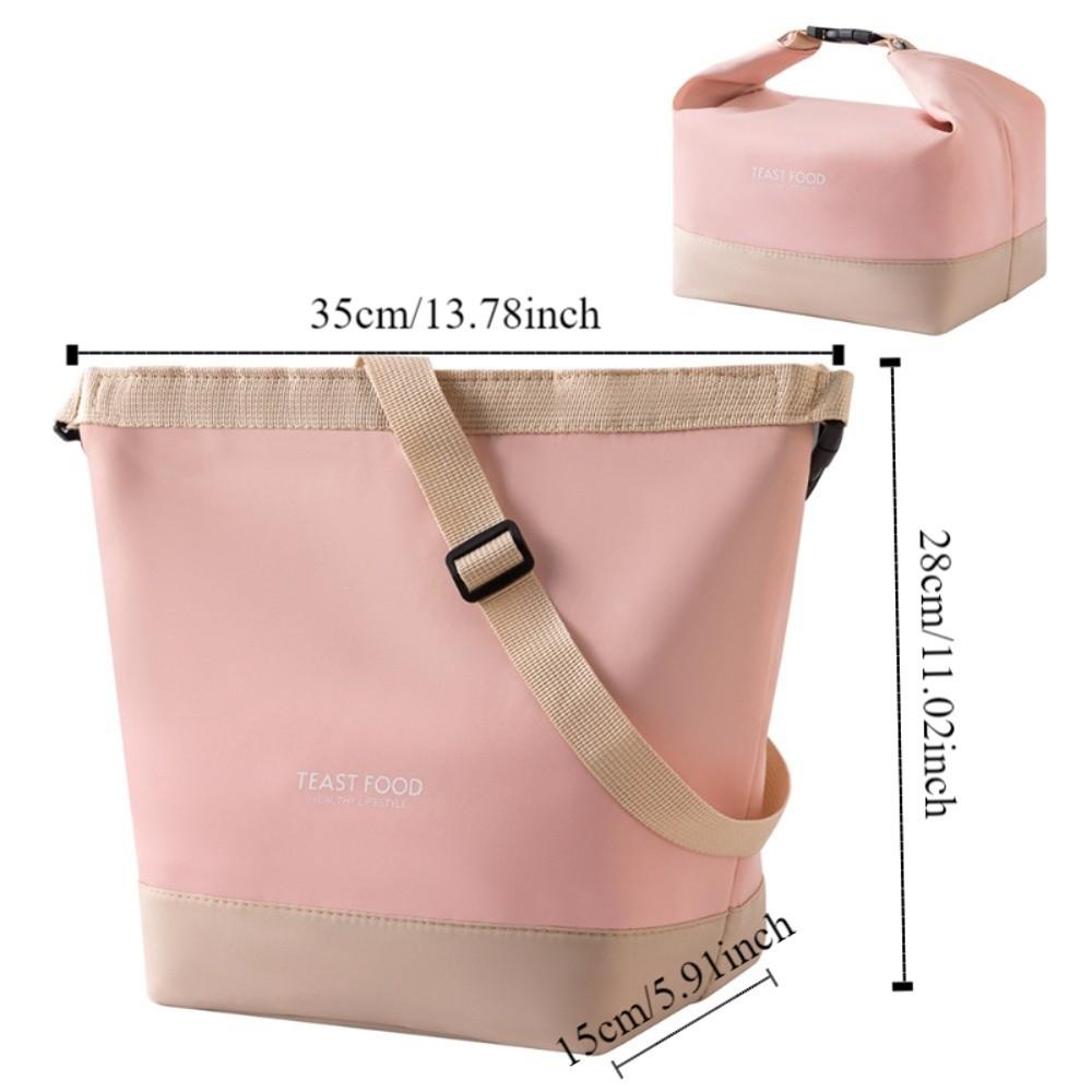 Foldable Portable Lunch Bag Waterproof Crossbody Cooler Bags Thermal Lunchbox Bag  Travel