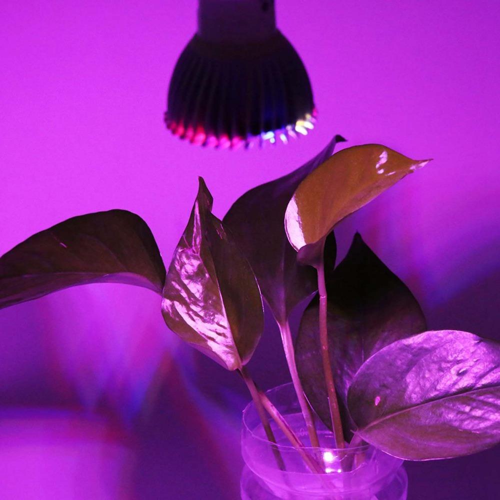 28W Power Led Grow Light 85V-265V Plant Grow Lamp Practical Growing Lamp Bulb  DIY Hydroponics