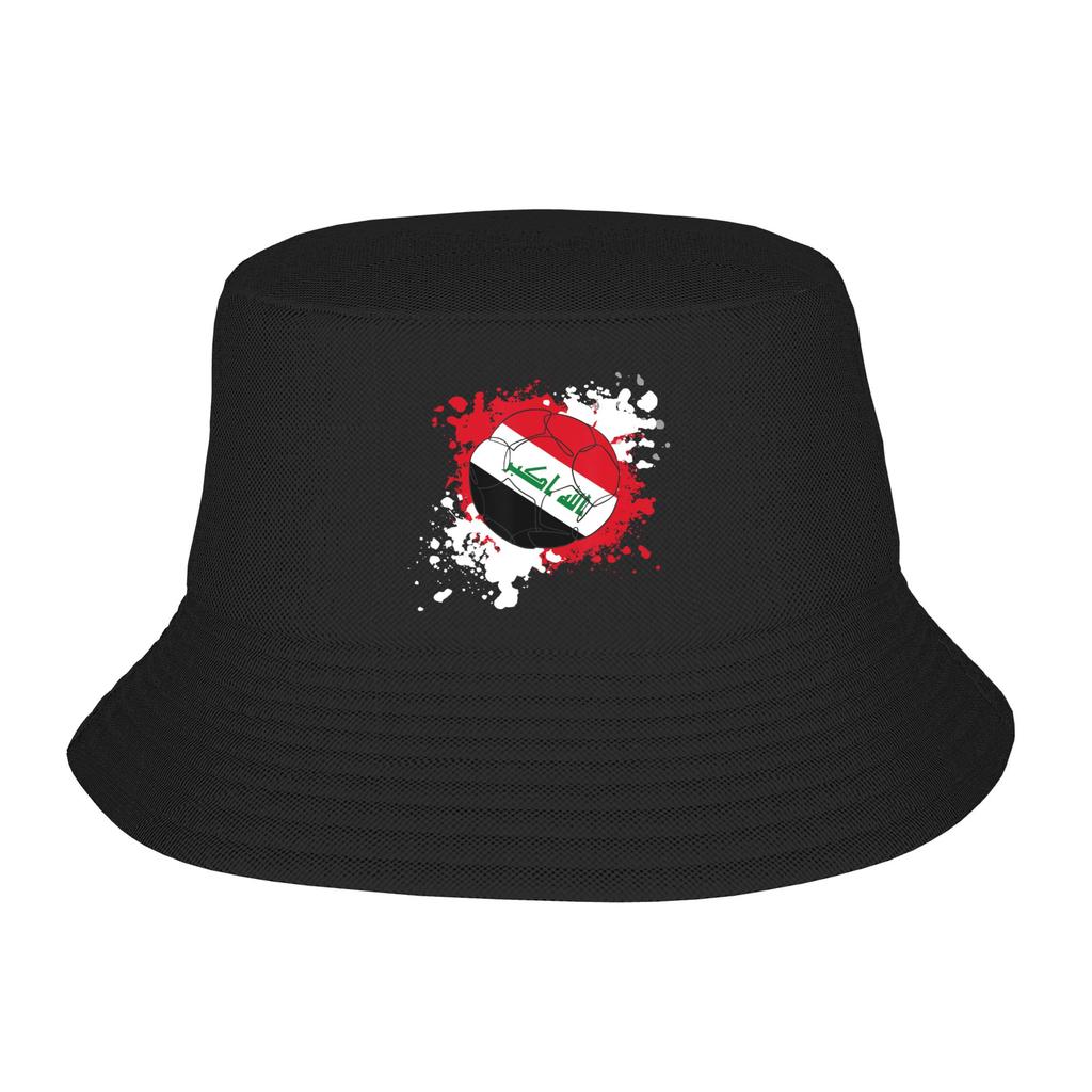 Iraq Flag Bucket Hats for Unisex Summer Vocation Sun Hats for Vacation Caps