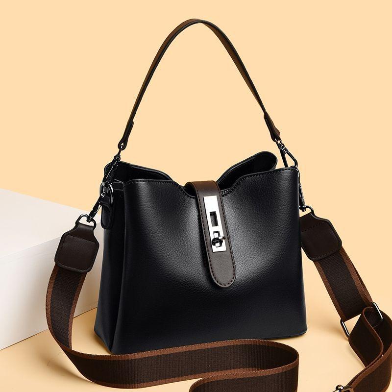 Bucket bag handbag women's high-end sense new large-capacity bag messenger bag shoulder bag mother bag small bag