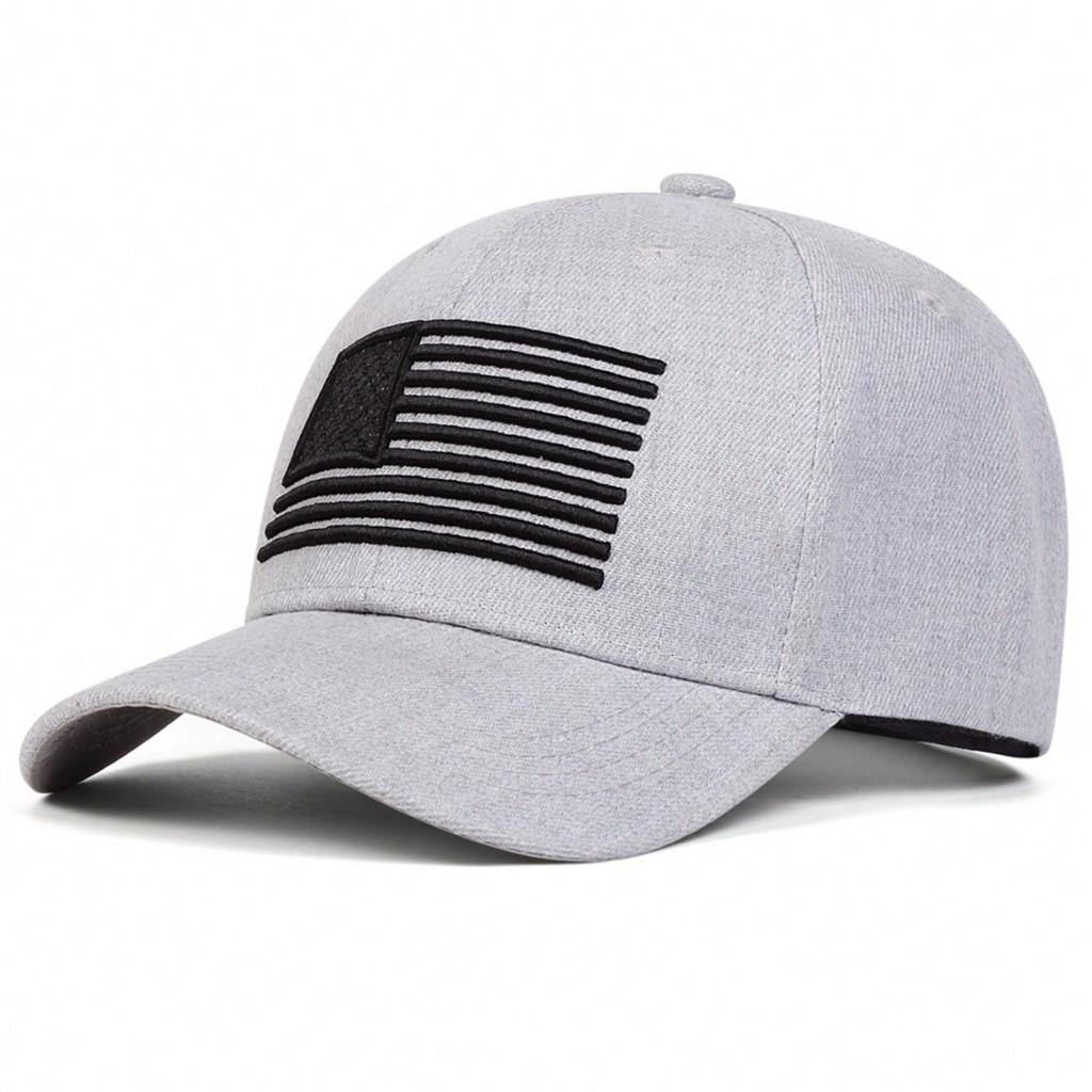 American Flag Embroidered Baseball Cap With Adjustable Fit For Summer Casual Wear