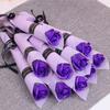 5/10Pcs Soap Artificial Flower Carnation Rose Bouquet Valentine's Day Decoration Home Room Decor Soap Flowers Teacher's Day Gift